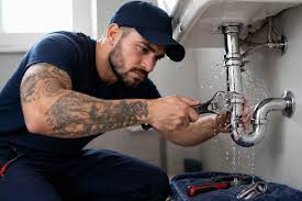 Alta Property Services plumber inspecting pipes at a Hoffman Estates Illinois property
