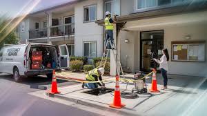 Alta crew performing common-area HOA maintenance for a Northbrook Illinois property