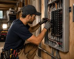 Alta electrician performing electrical panel upgrade in Northbrook IL